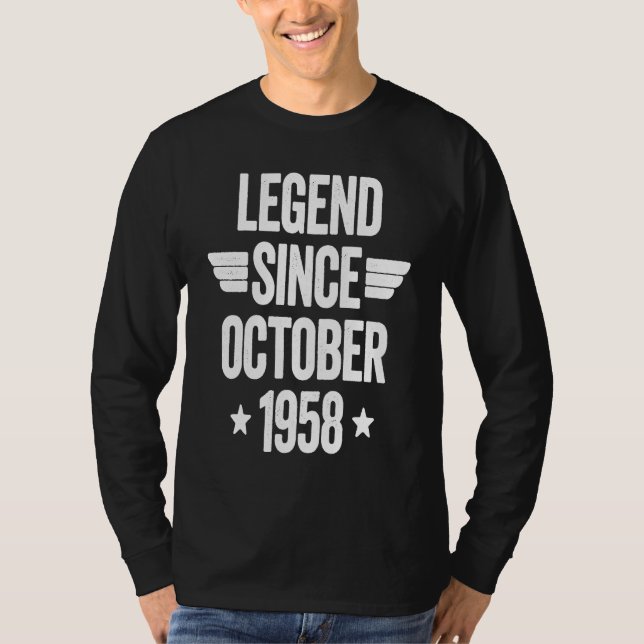 T-shirt Legend Since October 1958  1 (Devant)