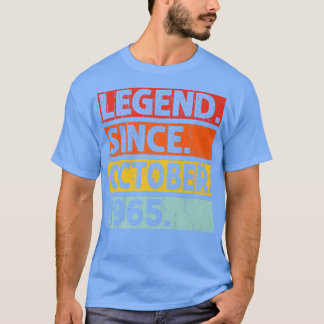 T-shirt Legend Since October 1965 57th Birthday 57 Years O
