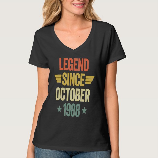 T-shirt Legend Since October 1988 (Devant)