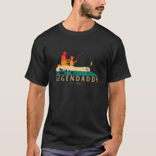 T-shirt Legendaddy Papa Pêcheur Avec Enfant Fête Des Pères