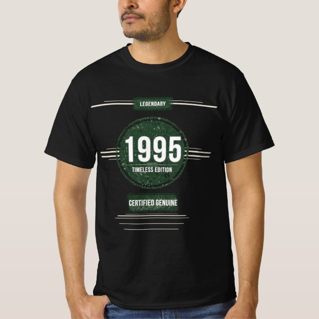 T-shirt Légendaire 1995 - Édition Intemporelle | Ge certif (Devant)