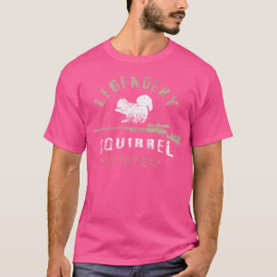 T-shirt Légendaire Chasseur d'écureuils Unisex Adultes Noi