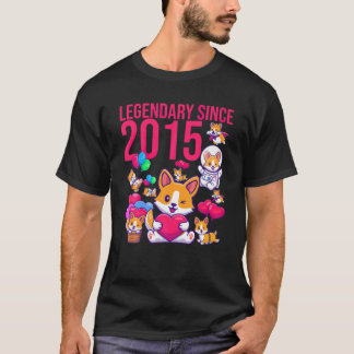 T-shirt Légendaire depuis 2015 Chien Funny mignon Cool Amo