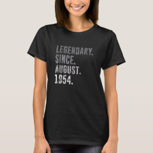 T-shirt Légendaire depuis août 1954 68e anniversaire Vinta