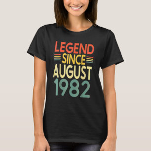 T-shirt Légendaire depuis août 1982 Incroyable depuis août