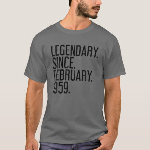 T-shirt LÉGENDAIRE. DEPUIS. FÉVRIER. 1959. 60 Ans 60E