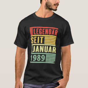 T-shirt Légendaire Depuis Janvier 1989 32E Anniversaire Vi