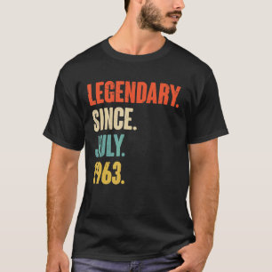 T-shirt Légendaire depuis juillet 1963 59 Ans 59e Naissanc