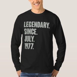 T-shirt Légendaire depuis juillet 1977 45 ans 45e annivers