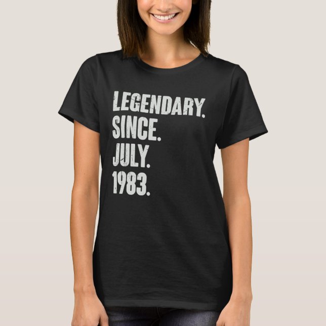 T-shirt Légendaire depuis juillet 1983 39 ans 39e annivers (Devant)