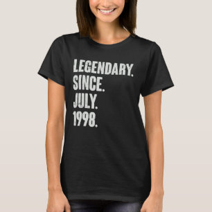 T-shirt Légendaire depuis juillet 1998 24 ans 24e annivers