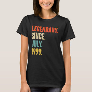 T-shirt Légendaire depuis juillet 1999 23 ans 23e annivers