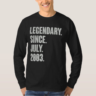 T-shirt Légendaire depuis juillet 2003 19 ans 19e annivers