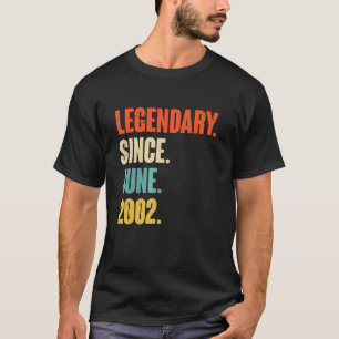 T-shirt Légendaire depuis juin 2002 20 ans 20e anniversair