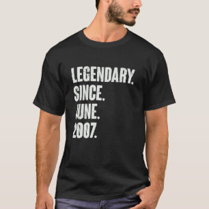 T-shirt Légendaire depuis juin 2007 15 ans 15e anniversair