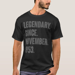T-shirt Légendaire depuis novembre 1953 69 ans 69e Bir