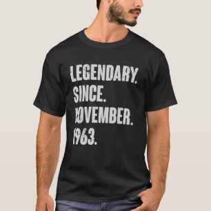 T-shirt Légendaire Depuis Novembre 1963 59 Ans 59th Bi