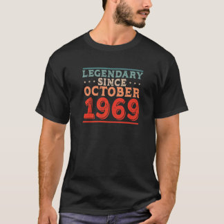 T-shirt Légendaire depuis octobre 1969 Né dans les années 