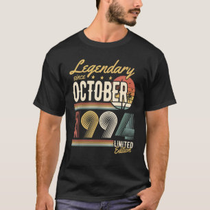 T-shirt Légendaire depuis octobre 1994 u2013 Joyeux annive