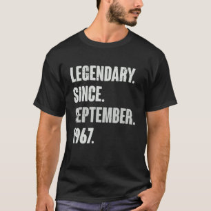 T-shirt Légendaire depuis septembre 1967 55 ans 55e B