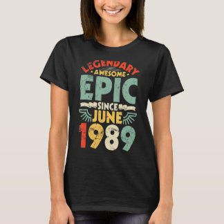 T-shirt Légendaire Épopée stupéfiante depuis juin 1989 Ann