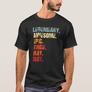 T-shirt Légendaire épopée stupéfiante depuis mai 1987 Birt
