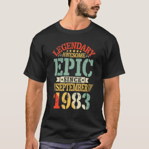 T-shirt Légendaire Épopée stupéfiante depuis septembre 198