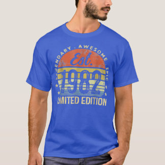 T-shirt Légendaire Est Vintage 1982 Edition Limitée