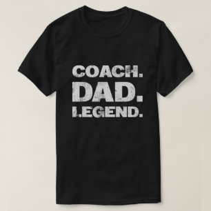 T-shirt Légendaire Papa Entraîneur Cadeau Drôle de Sport P