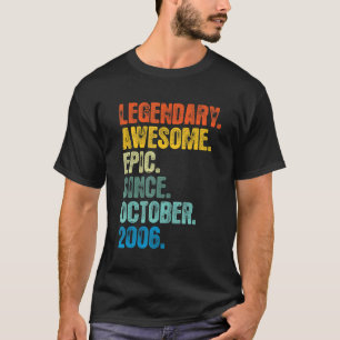 T-shirt Légendaire Rétro depuis octobre 2006 16 ans