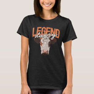 T-shirt Légendaire Vêtements Laitiers Vache Traite Légenda
