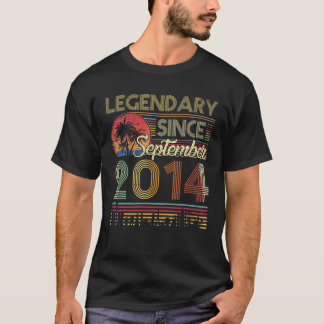 T-shirt Légendaire vintage Depuis Septembre 2014 Cadeau 6T
