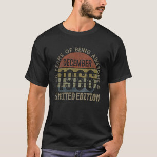 T-shirt Legendary Awesome Since December 1966 Birthday Chr