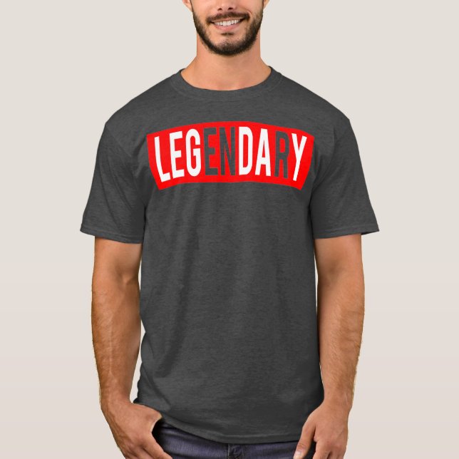 T-shirt LEGENDARY LEG DAY fun gym entraînement (Devant)