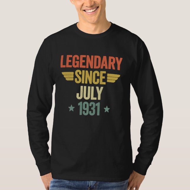 T-shirt Legendary Since July 1931 (Devant)