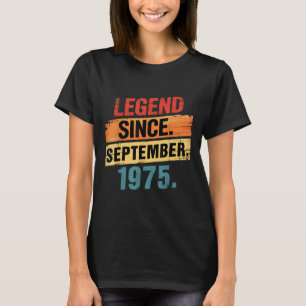 T-shirt Légende 1975 Cadeaux d'anniversaire 50 ans pour ho