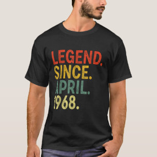 T-shirt Légende 55 ans depuis avril 1968 55e anniversaire