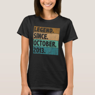 T-shirt Légende 9 ans depuis octobre 2013 9e anniversaire