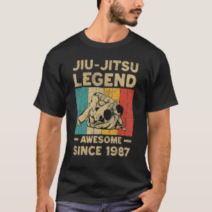 T-shirt Légende BJJ Jiu Jitsu de 35 ans Incroyable depuis
