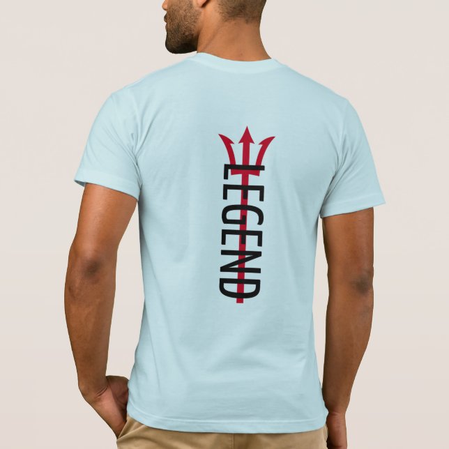 T-Shirt Legende – Conception de Trident Guerrier M (Dos)