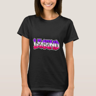 T-shirt Légende cool graffiti slogan texte citation cadeau