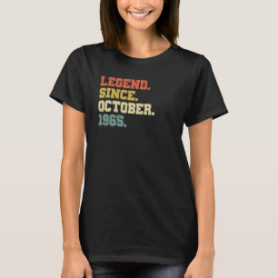 T-shirt Légende de 57 ans depuis octobre 1965 57e naissanc