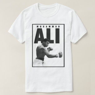 T-shirt Légende de boxe en noir et blanc