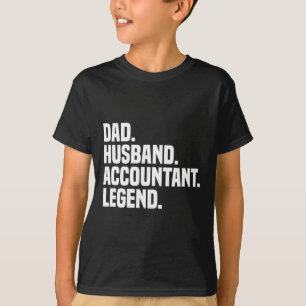 T-shirt Légende de comptable de mari Comptabilité Taxe Com