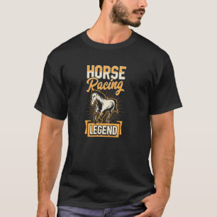 T-shirt Légende de courses de chevaux Fierté de courses de