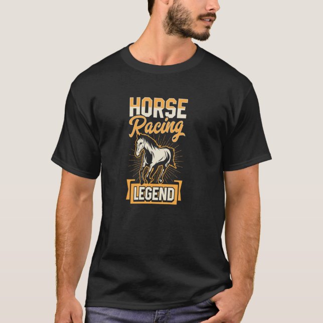 T-shirt Légende de courses de chevaux Fierté de courses de (Devant)