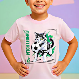 T-shirt Légende de la balle de foot Chat drôle Cadeau pour