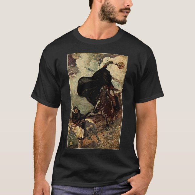 T-shirt Légende de la grue d'Ichabod Sleepy Hollow Hor san (Devant)
