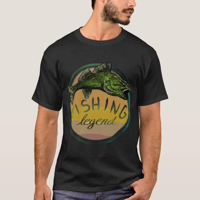 T-shirt Légende de la pêche au doré (Devant)