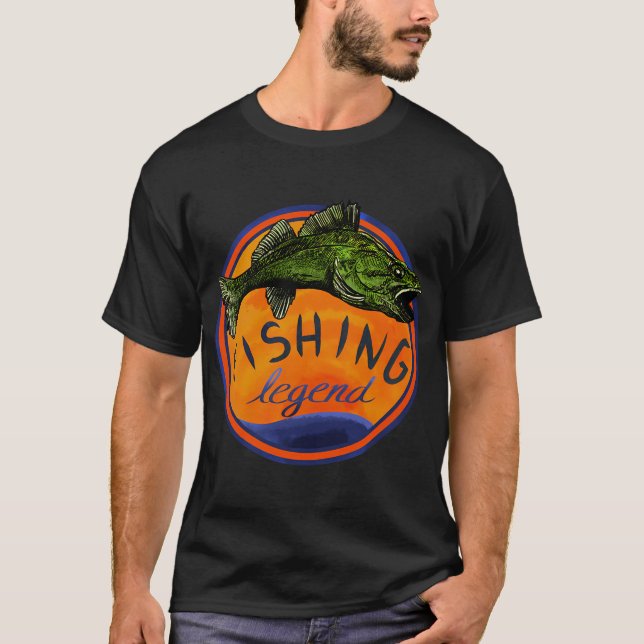 T-shirt Légende de la pêche au doré (Devant)